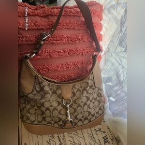 Coach Brown and Tan Hobo Bag